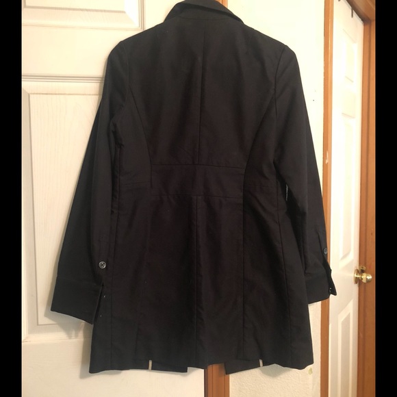 Banana Republic Black cotton coat size XS - Picture 3 of 3
